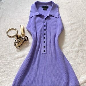 Original House of Harlow 1960 Purple collared bodycon dress in size Medium